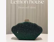 Sac pochette décoré brillant 