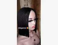 Magnifiques Perruques Africaines et Fermetures Faites Main
