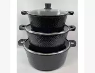 Marmite de 3 pcs anti adhésif