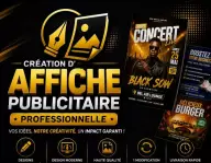 Création d'Affiche Publicitaire Professionnelle