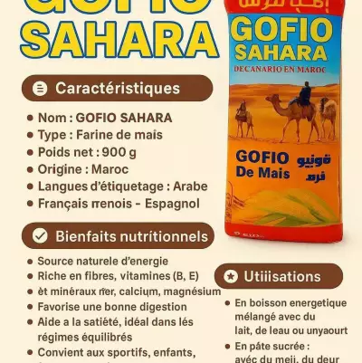 GOFIO( farine de maïs ) ,prise de poids en 2semaines 