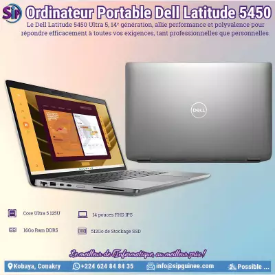  Ordinateur Portable Dell Latitude 5450 Ultra 5 _16G/512G